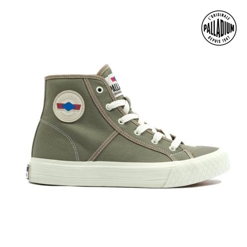 Palladium Palla Louvel High Tops Sneakers Dames Olijfgroen | NL 52WYNMB